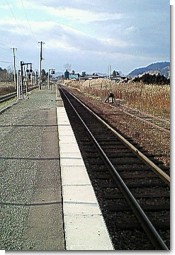 野花南駅ホーム１番